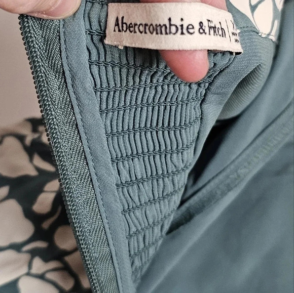 Abercrombie & Fitch Square Neck Green Mini Dress, XS - Picture 10 of 10